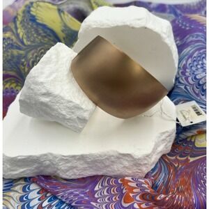 Calvin Klein Rose Gold Tone Metal Hinged Bangle Bracelet Size Small NWT w/Box